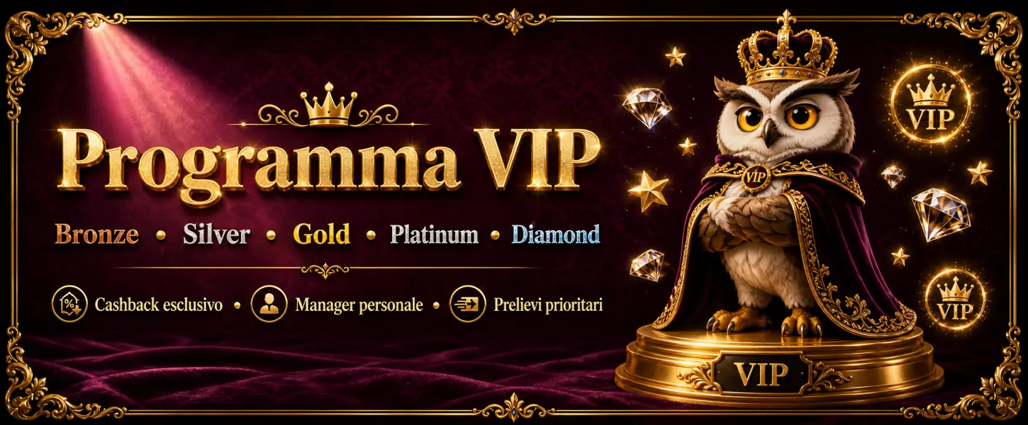 Programma VIP Magius Casino: livelli Bronze, Silver, Gold, Platinum, Diamond